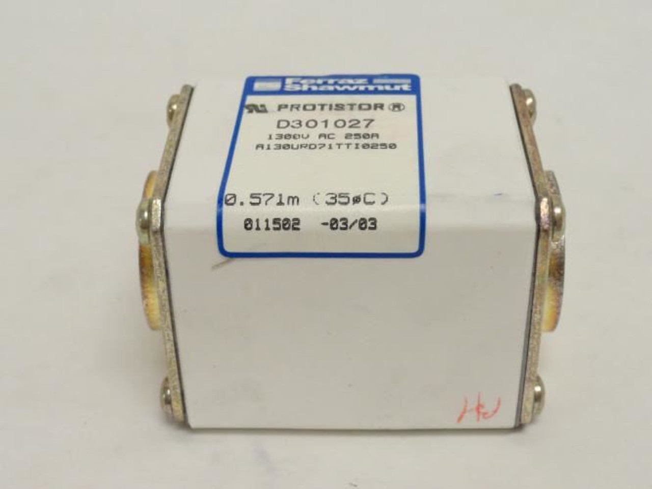 Ferraz D301027; Semiconductor Protection Fuse; 250A; 1300V