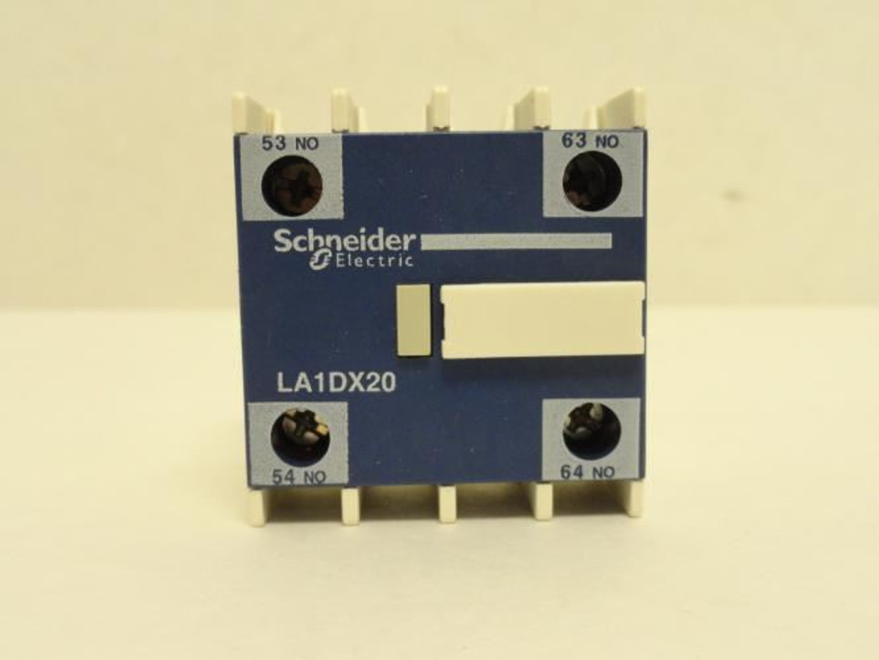 Schneider LA1DX20; Auxiliary Contact Block; 10A; 600VAC 2-NO