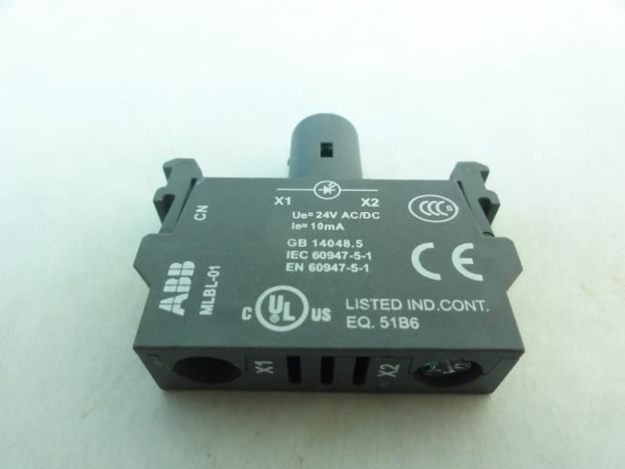 ABB MLBL-01Y; Lamp Block; w/ Integrated LED; 24VAC/DC