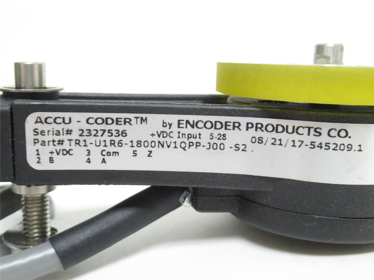 Accu-Coder TR1-U1R6-1800NV1QPP-J00-S2; Encoder 5-28VDC