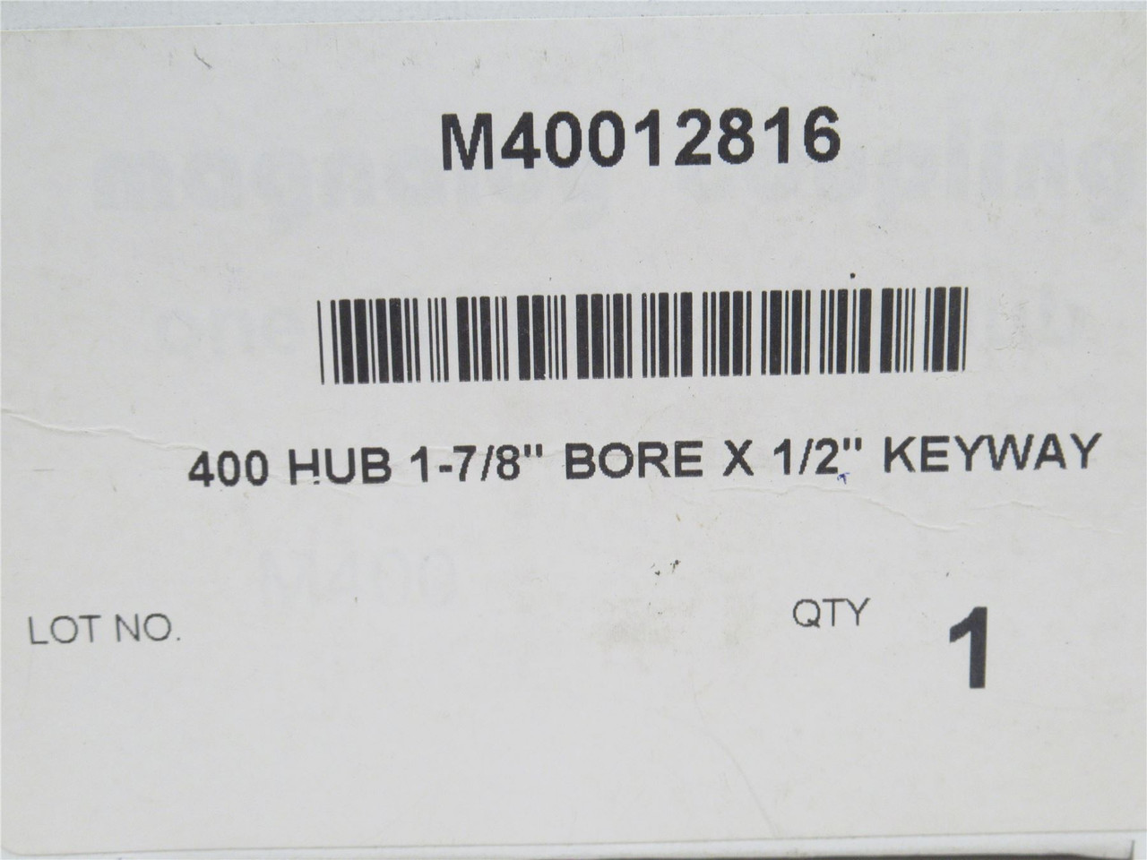 Magnaloy M40012816; Aluminum Jaw Coupler Hub; 1-7/8" ID