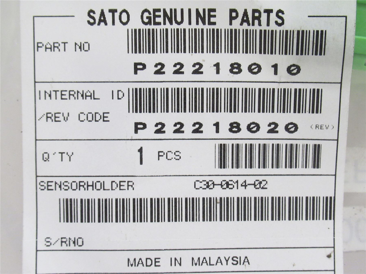 Sato P22218010; Lot-4; Sensor Holders