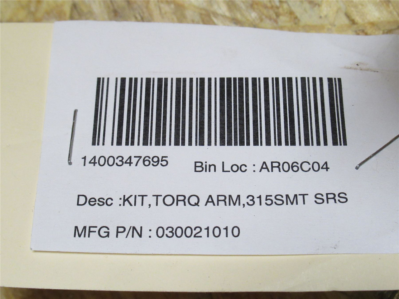Cozzini 30021010; Torque Arm Kit 315SMT; SRS