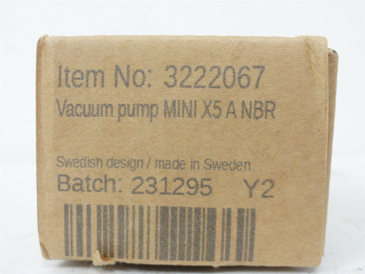Piab 3222067; Vacuum pump MINI X5 A NBR; X5A6-AN