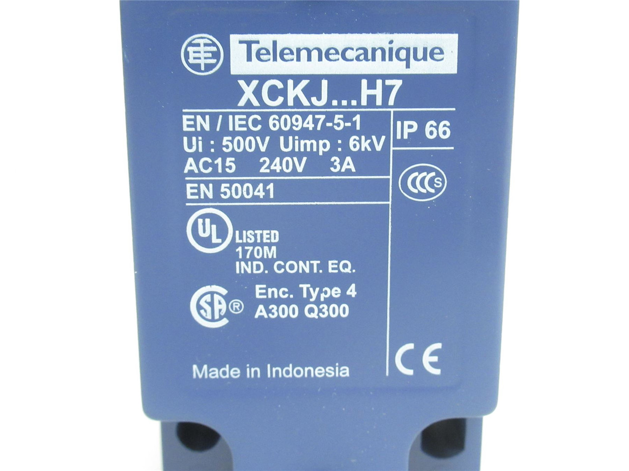 Telemecanique ZCKJ1H7; Limit Switch Body; 3A; 240VAC; 1/2NPT