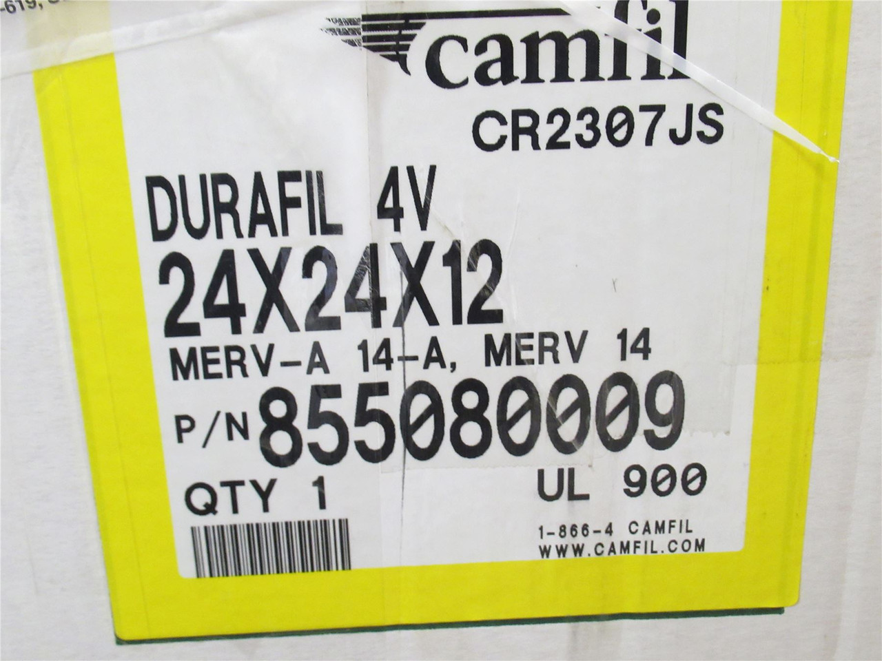 Camfil 855080009; Panel Filter 24" x 24" x 14"; MERV 14