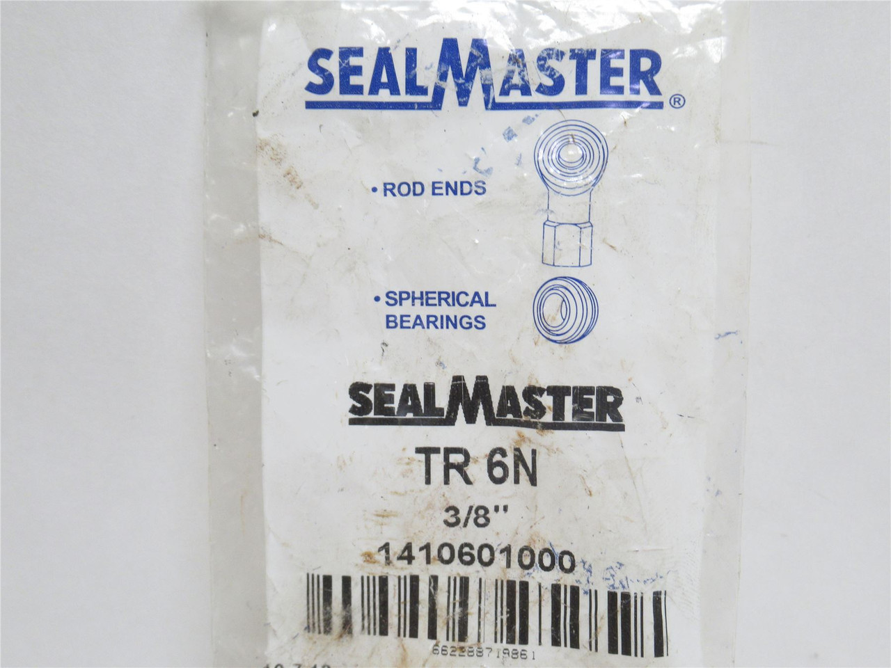 Sealmaster TR 6N; Rod End Bearing; 3/8"ID; RH Thread 3/8-24