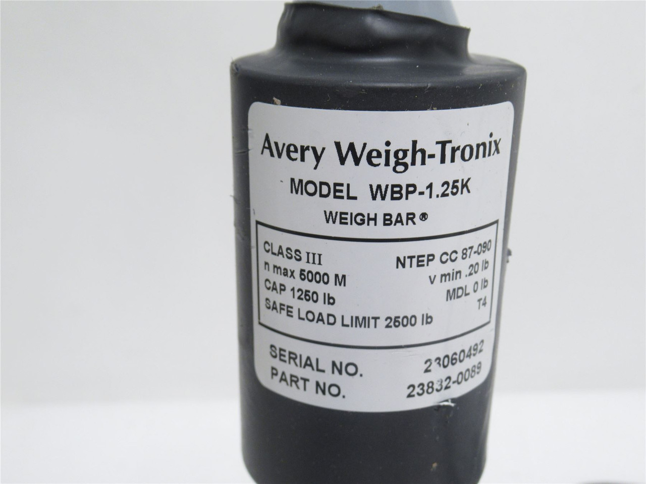Weigh-Tronix WBP-1.25K; Scale Load Cell Bar; 1.25K