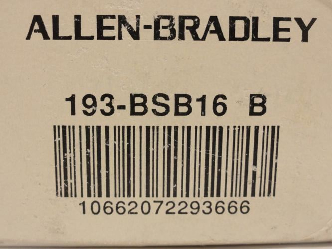 Allen-Bradley 193-BSB16 B; Overload Relay 1~1.6A; 3P; 600VAC