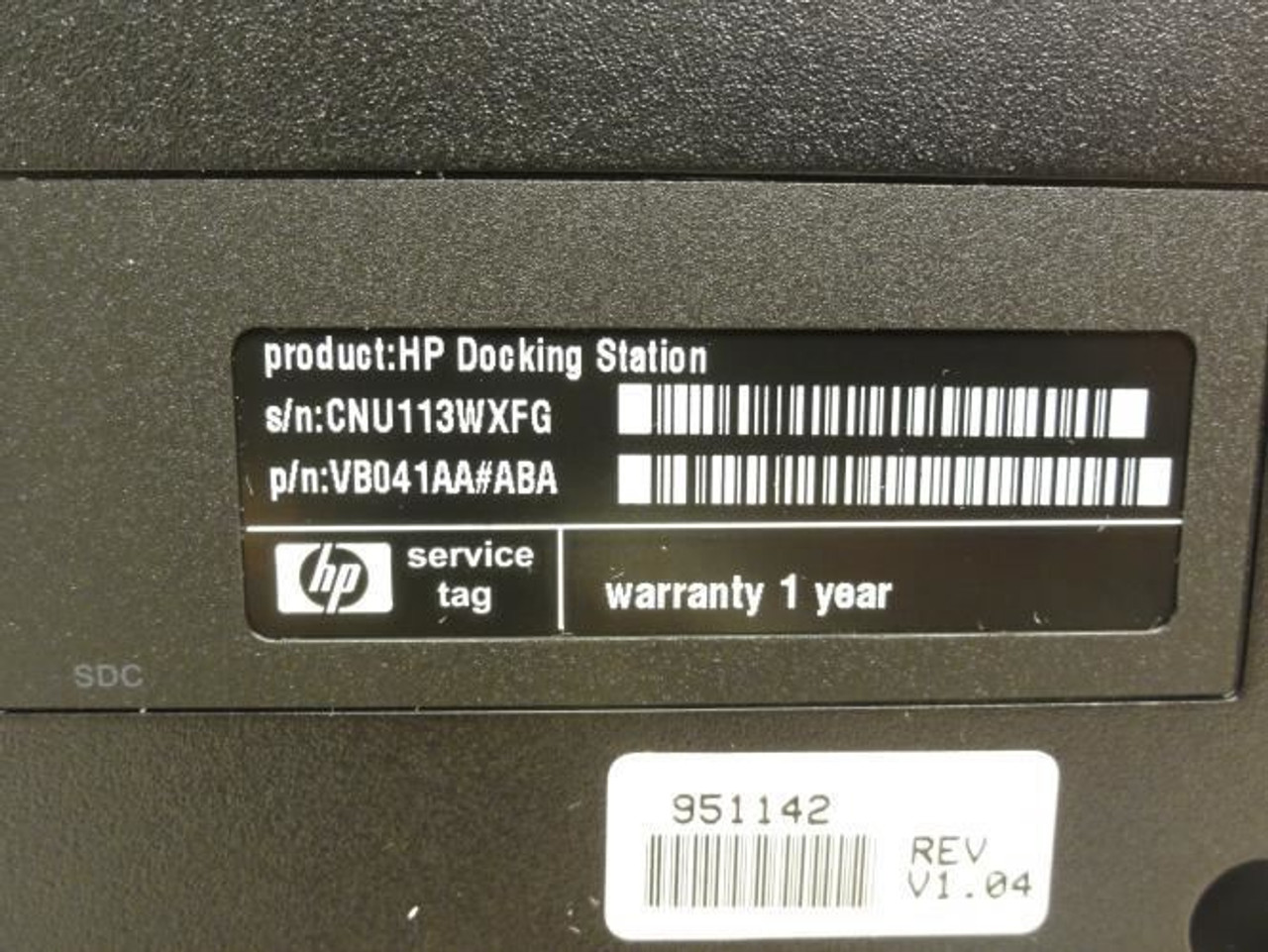 Hewlett Packard VB041AA#ABA; Docking Station # 90W