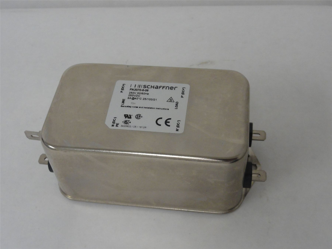 Schaffner FN2070-6-06; AC Filter;1Ph; 250VAC; 6A; EMI