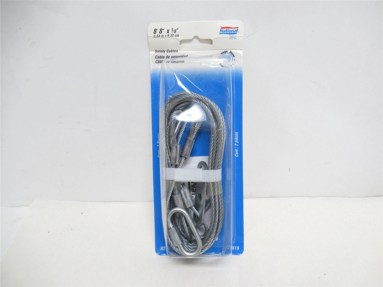 National N280-388; Box-2 Safety Cables 8ft-8in x 1/8in