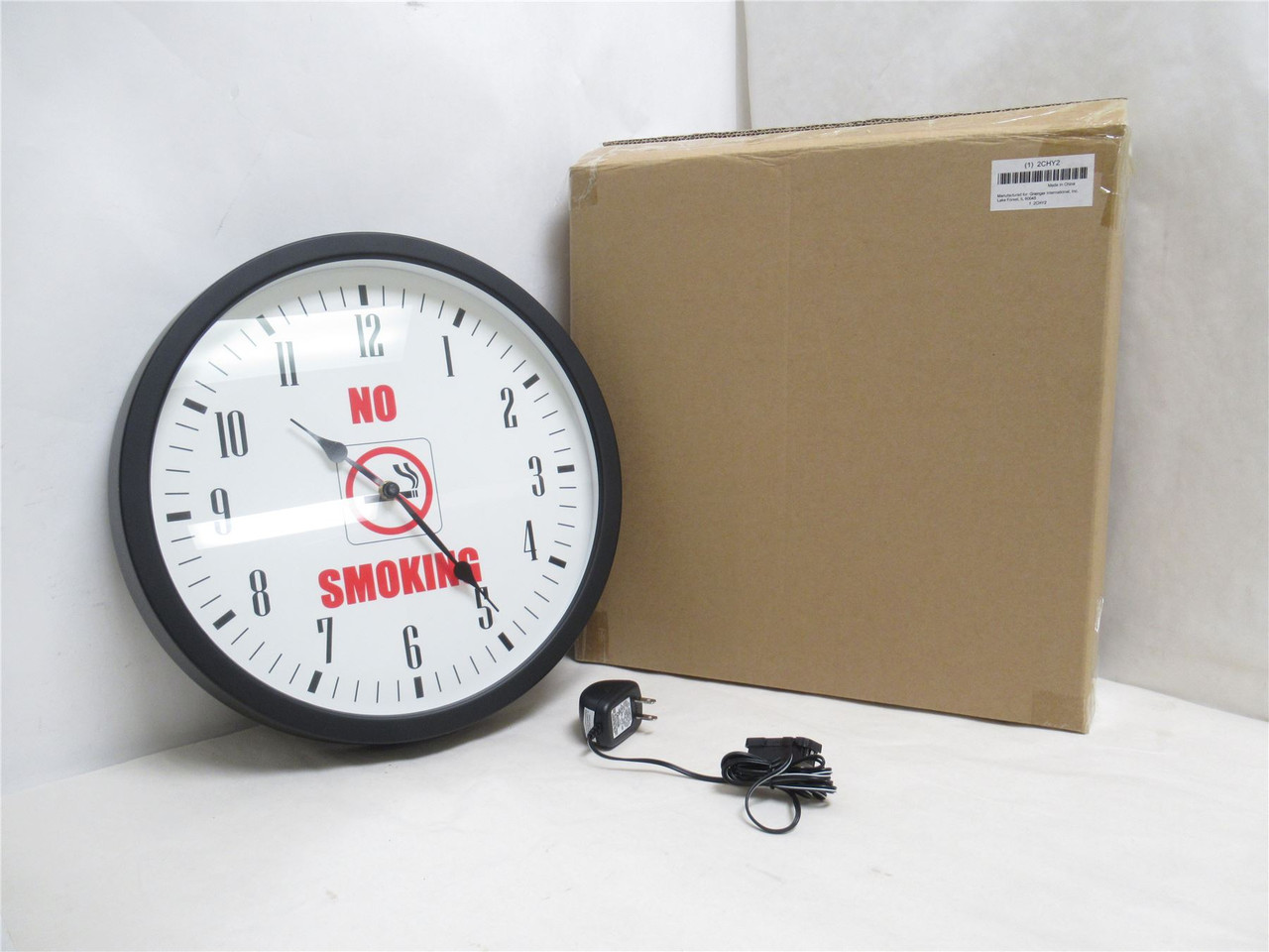 Industry-Std 2CHY2; Metal Frame Analog Clock; Round Arabic