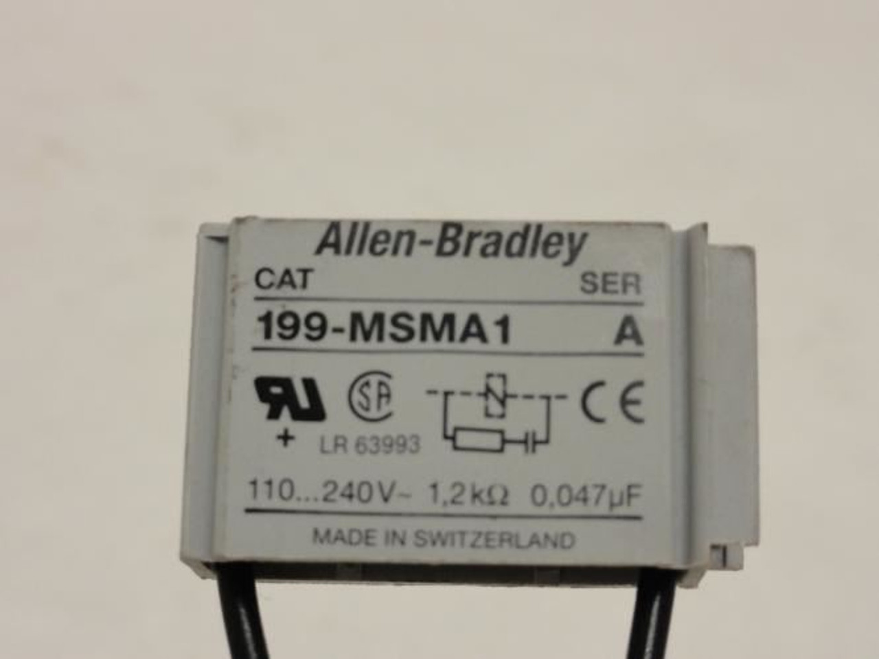 Allen-Bradley 199-MSMA1; Surge Supressor; 110-280VAC; 1.2 Ohms
