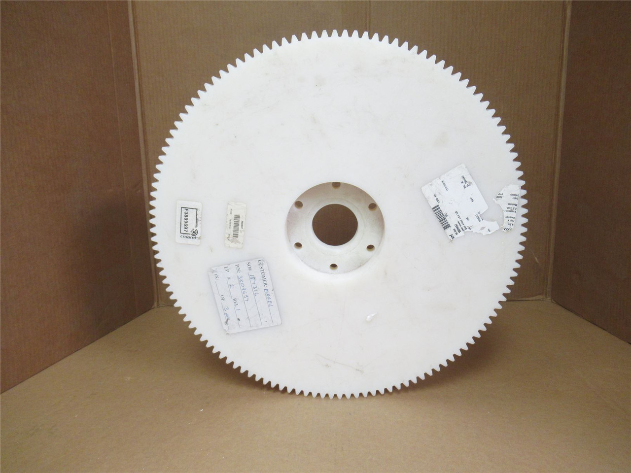 Marel F3809697; Poly Gear Wheel; 2-1/8"OD x 2-1/8" Wide