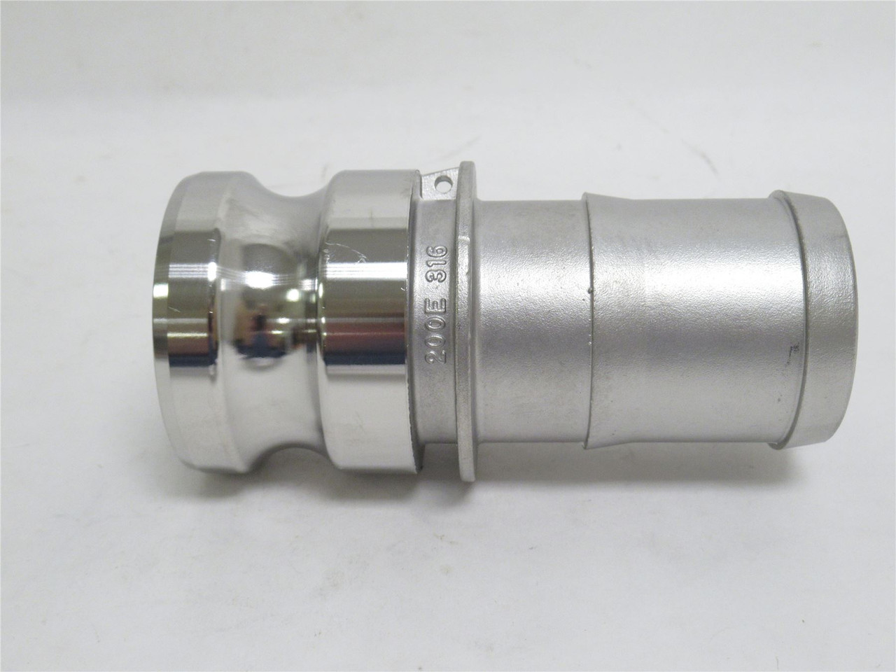 Industry-Std 3LX39A; Cam & Groove Adapter; SS-316; Size: 2"