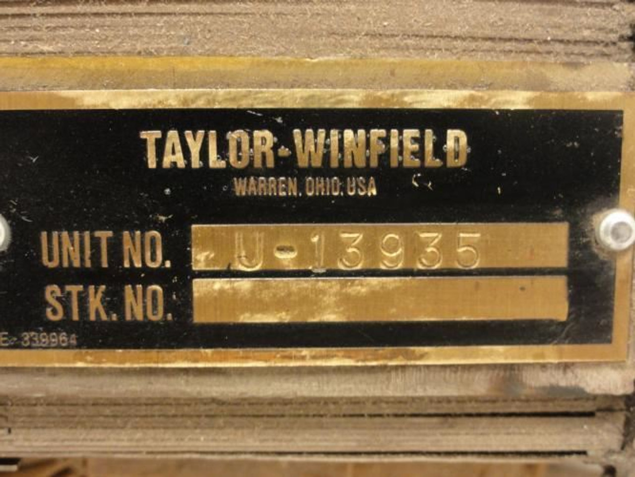 Taylor Winfield U-13935; Transformer; CT-5