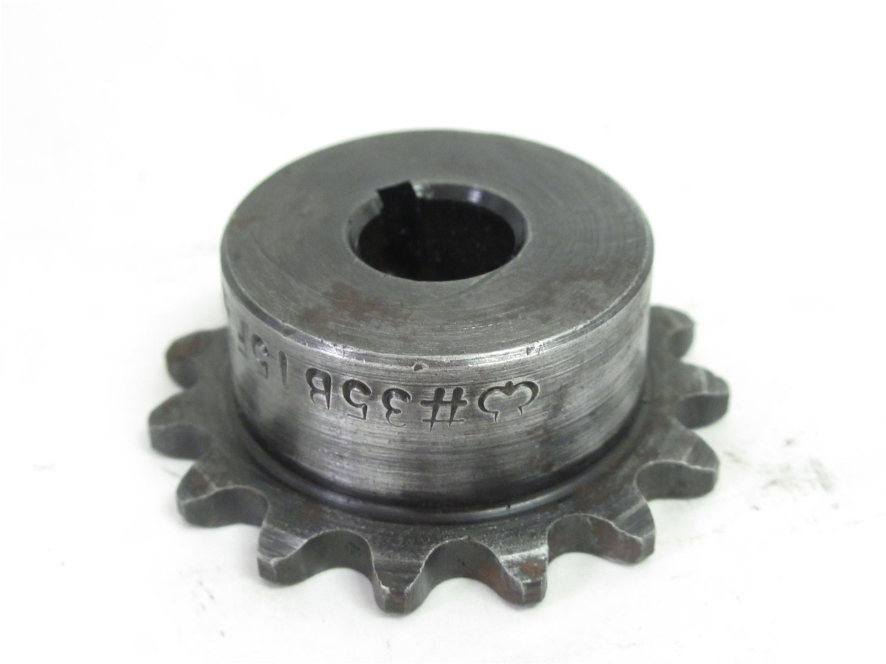 Tri Clover 35B15F-1/2; Sprocket; #35; 1/2"ID; 15-Teeth
