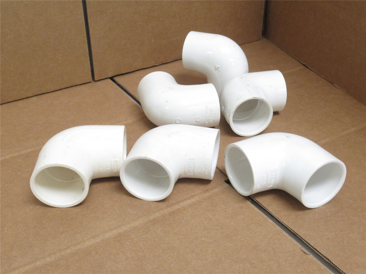 Spears 406-012; Lot-6; PVC Elbows; 90Deg; 1-1/4NPS; Sch: 40