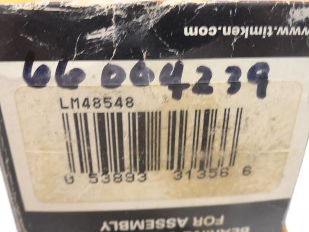 Timken LM48548; Roller Bearing 1.375"ID