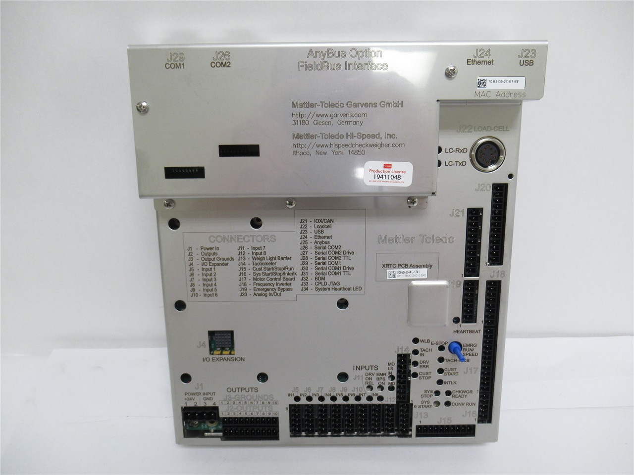 Mettler-Toledo XRTC ; Operator Interface Module 0066065044