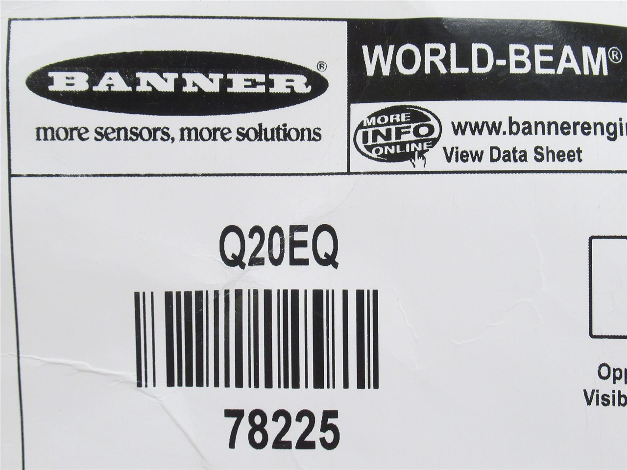 Banner Q20EQ; Photo Sensor Emitter 78225; 10-30VDC; IP67