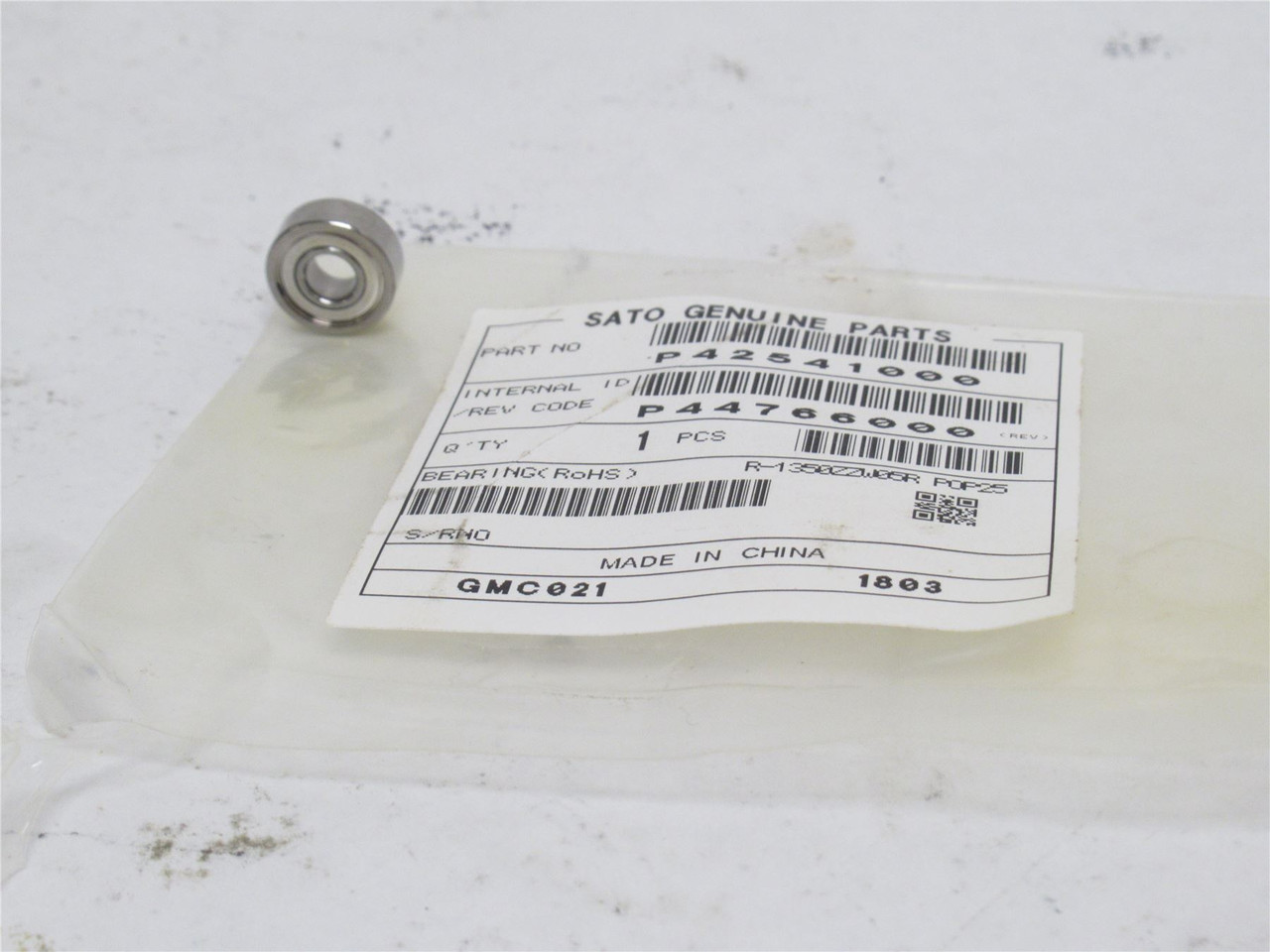 Sato P4254100; Ball Bearing; 5mmID x 13mmOD x 5mm Wide