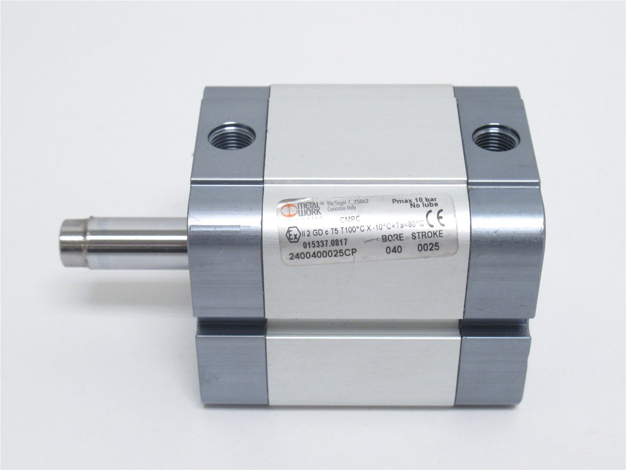 Metal Work 2400400025CP; Air Cylinder 40mmID x 25mm Stroke