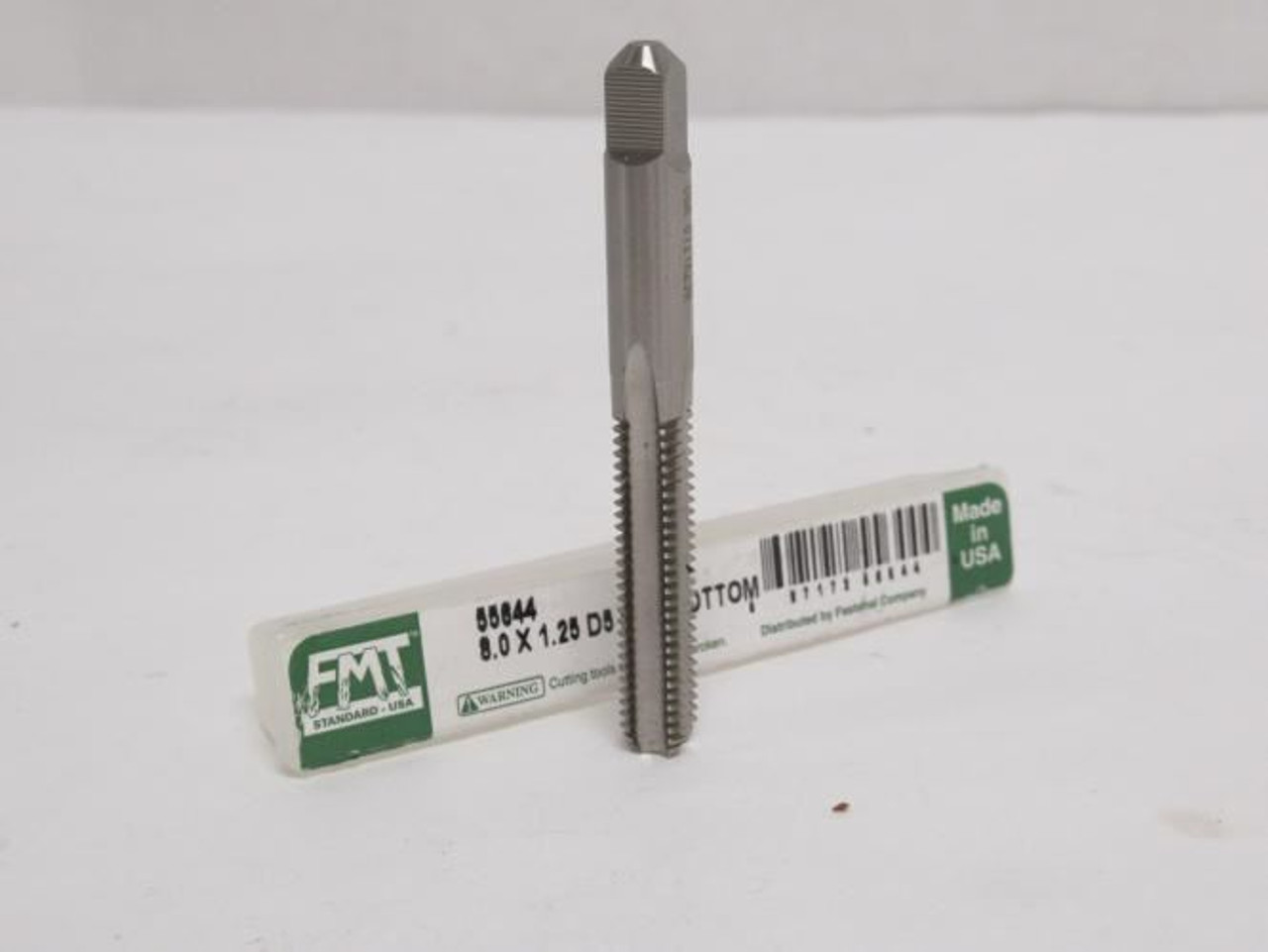 FMT 55644, Bottoming Tap, M8-1.25 4 HSS 4 Threads