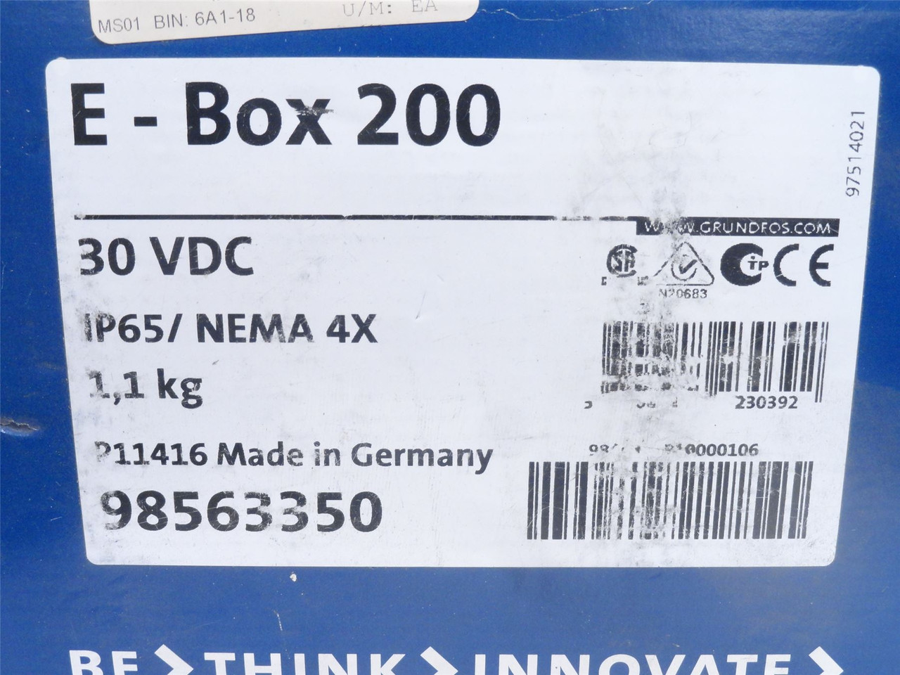 Grundfos E-BOX-200 98563350; Modbus Communications Module