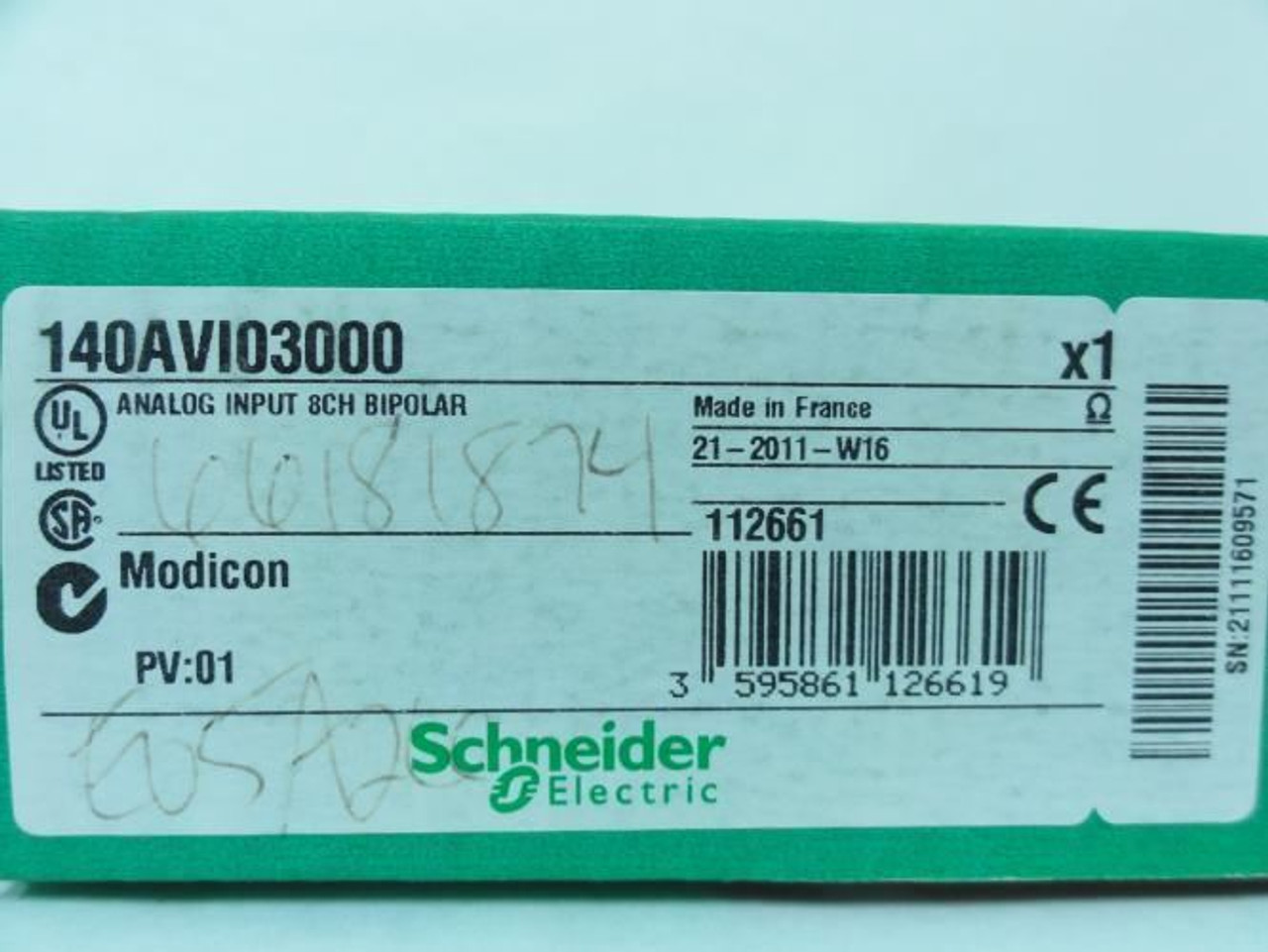 Schneider 140AVI03000, Modicon Quantum Analog Input Module