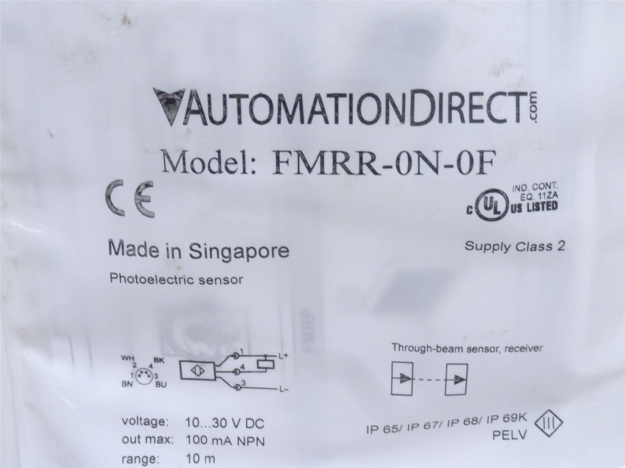 Automation Direct FMRR-0N-0F; Photo Sensor; SS-316; 10-30VDC