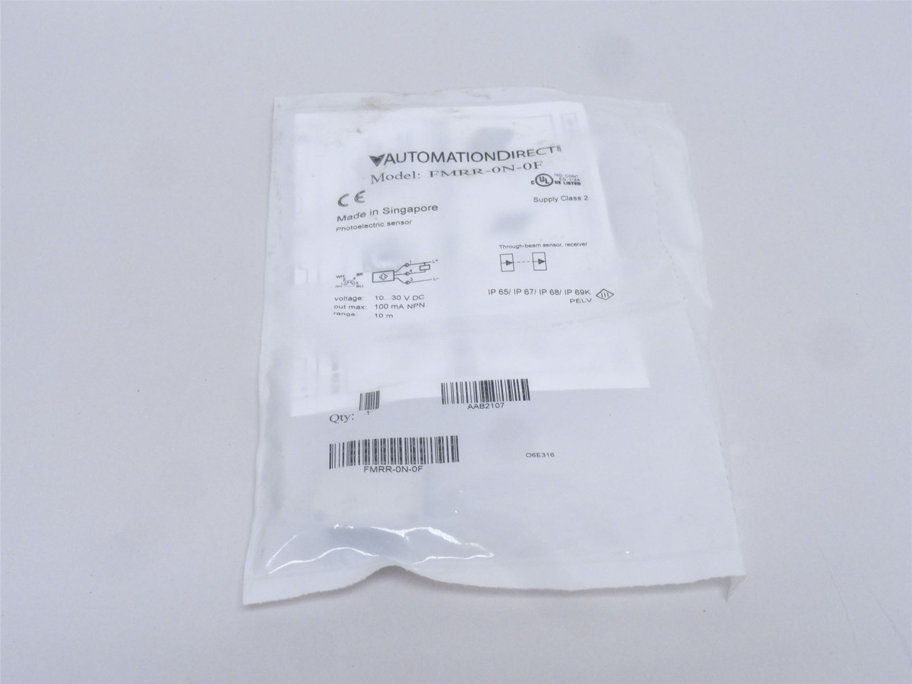 Automation Direct FMRR-0N-0F; Photo Sensor; SS-316; 10-30VDC