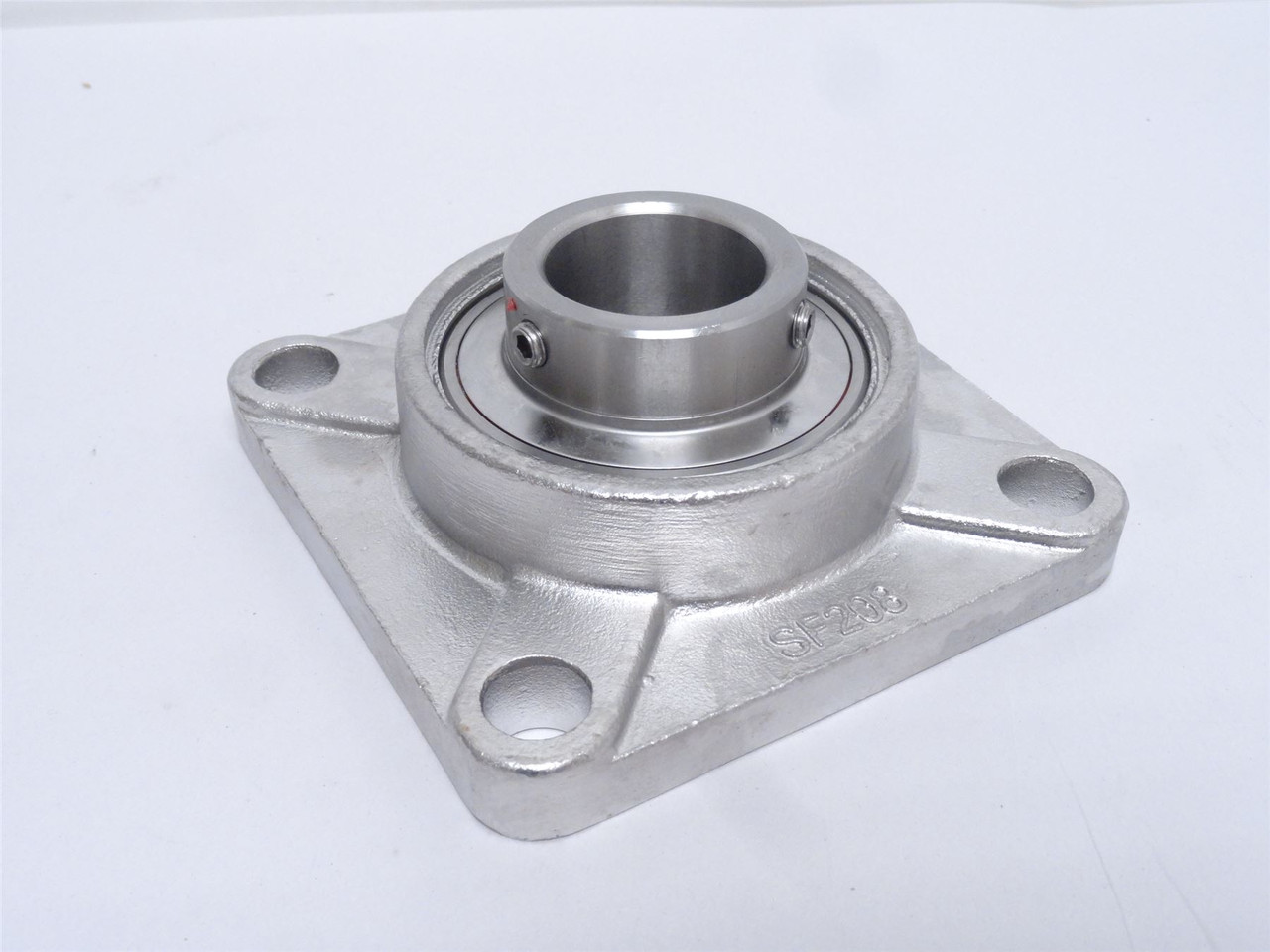 KML SSUCF208-24-P6; Flange Bearing; SS; 1-1/2"ID; 4-Bolt