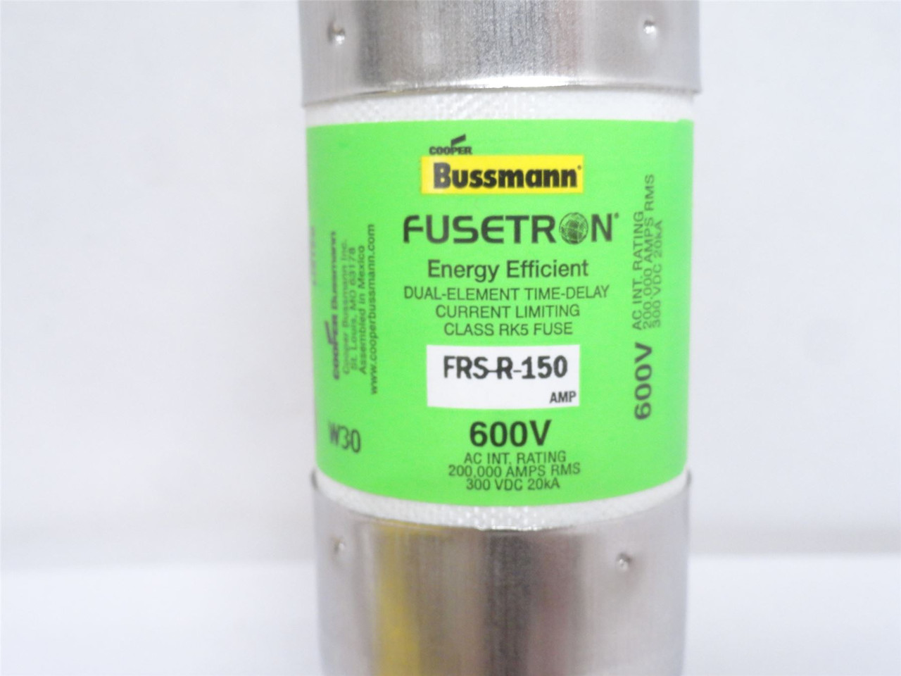 Bussmann FRS-R-150; Time Delay Fuse; 150 Amp; 600VAC/300VDC