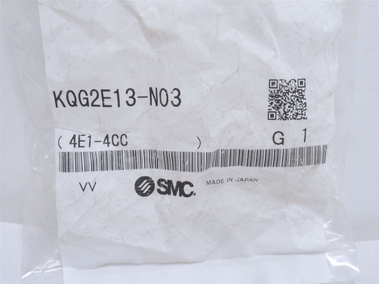 SMC KQG2E13-N03; Push-In Straight Tube Fitting; SS-316; 1/2"