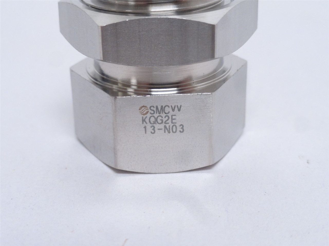 SMC KQG2E13-N03; Push-In Straight Tube Fitting; SS-316; 1/2"