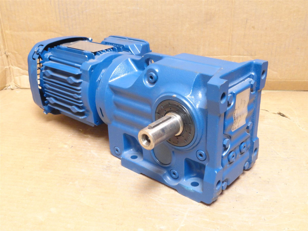 SEW K37DRS71S4; AC Gear Motor; 106:1 Ratio; 1/2HP; 230/460V