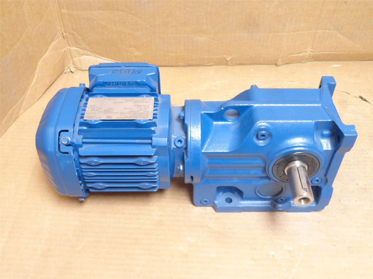 SEW K37DRS71S4; AC Gear Motor; 106:1 Ratio; 1/2HP; 230/460V