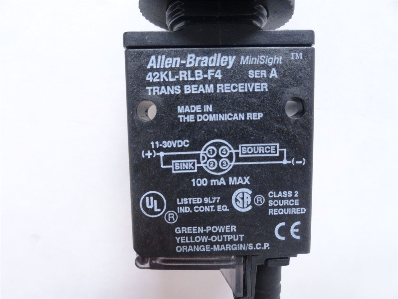Allen-Bradley 42KL-RLB-F4; Phot Sensor Receiver; 11-30VDC