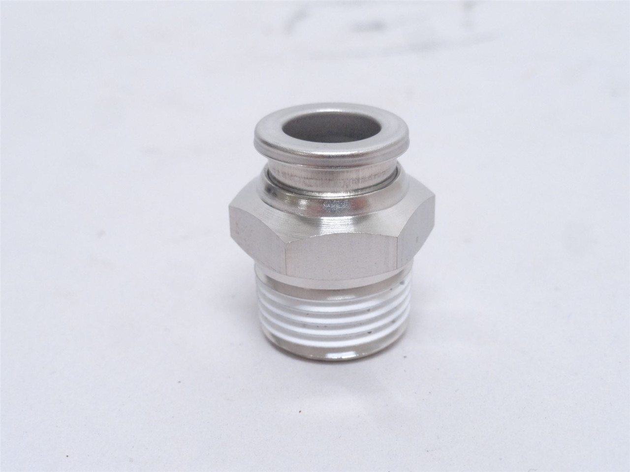 SMC KQG2H11-N03S; Union Fitting; SS; 3/8"PTC x 3/8NPT SMC KQG2H11-N03S; Union Fitting; SS; 3/8"PTC x 3/8NPT