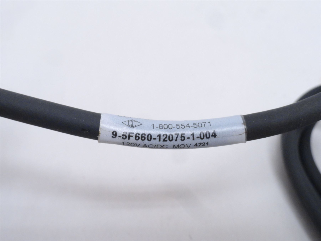Canfield 9-5F660-12075-1-004; Solenoid Connector Cable; 120VAC