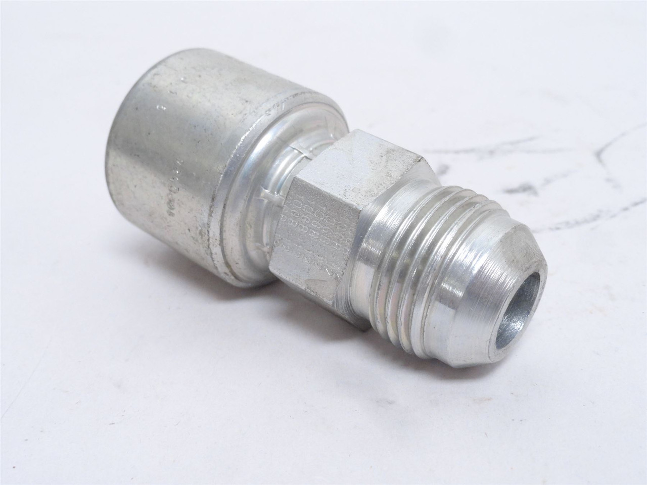 Gates G25165-1012; Crimp Hose Fitting 10G-12MJ; 5/8" JIC