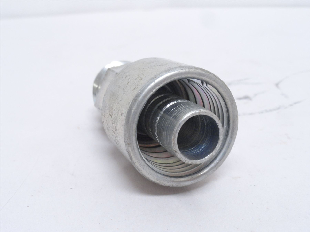 Gates G25165-1012; Crimp Hose Fitting 10G-12MJ; 5/8" JIC