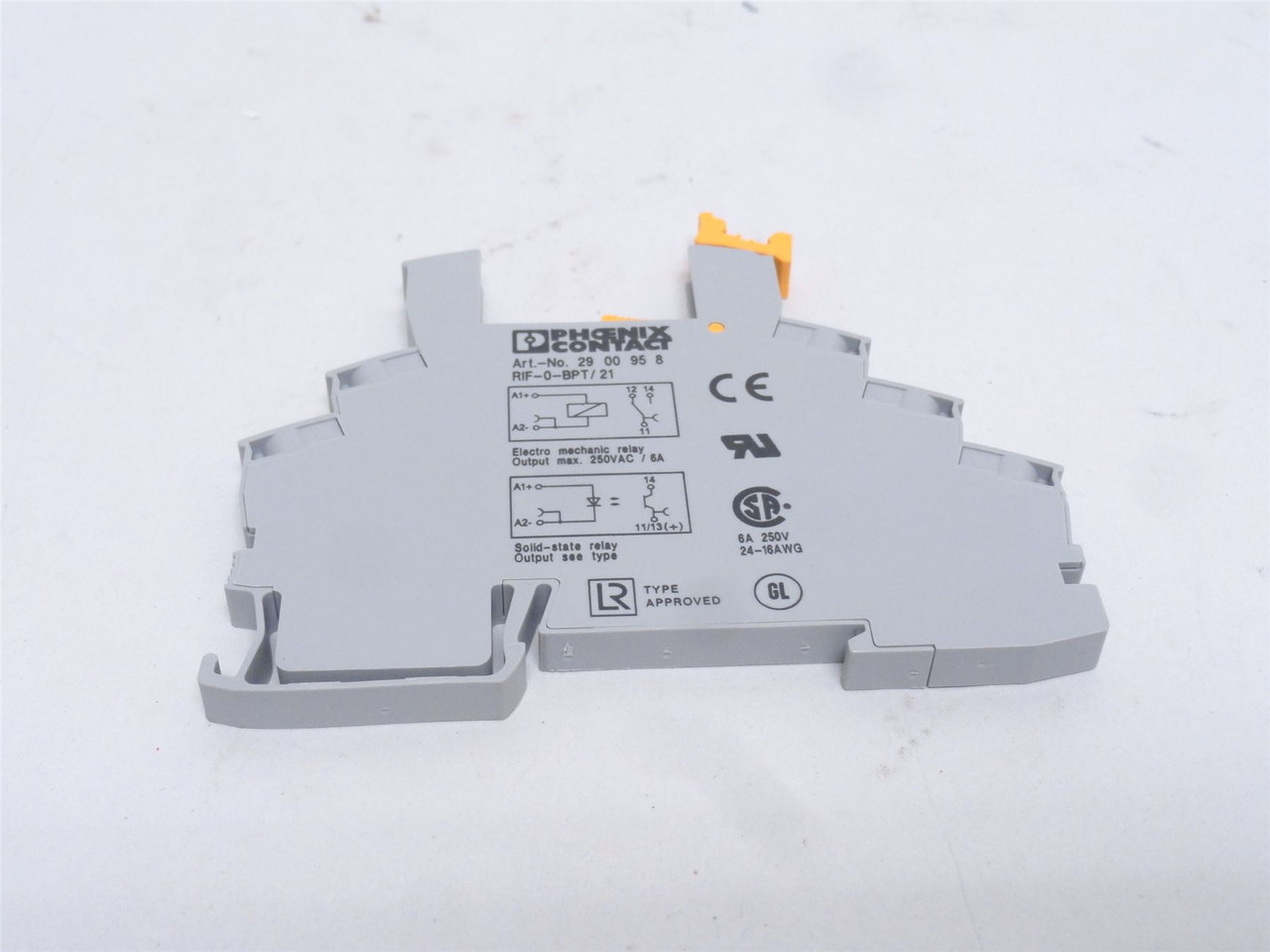 Phoenix RIF-0-BPT/21; Lot-2 Relay Sockets 2900958; 6A; 250VAC