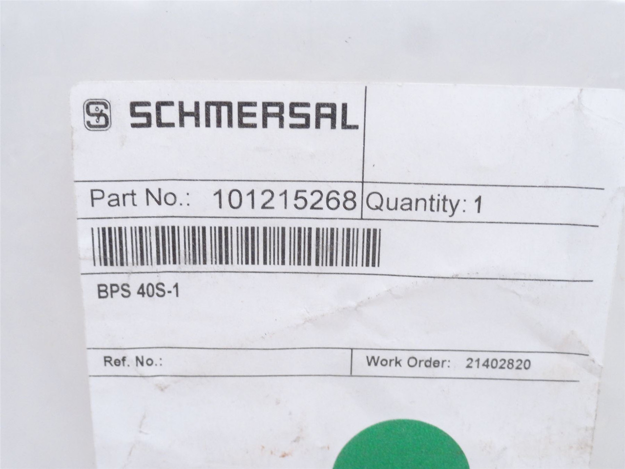 Schmersal BPS 40S-1; Magnetic Actuator 101215268