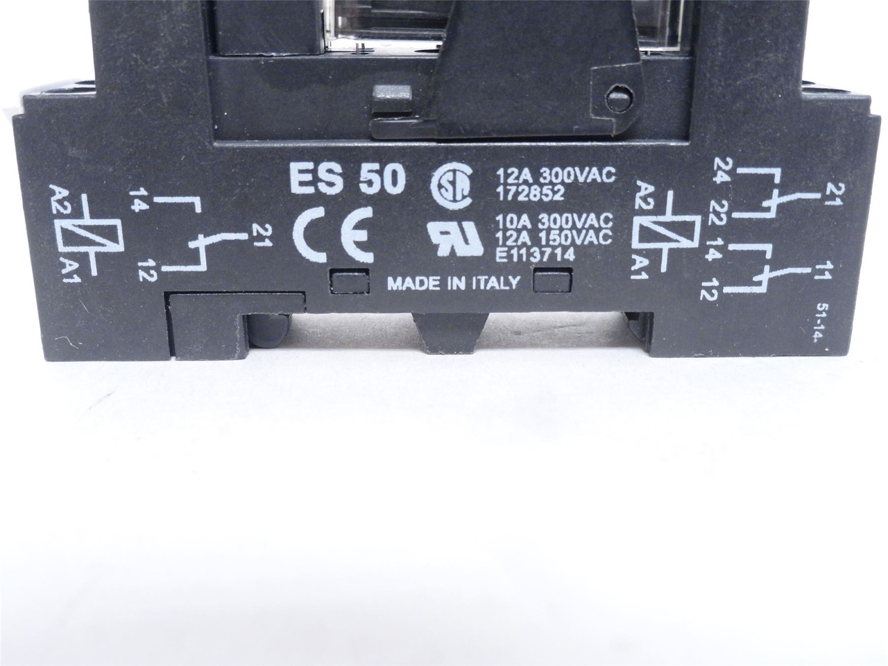 ELESTRA SGR282ZK; Safety Relay W/Socket ES-50; 24VDC; DPDT