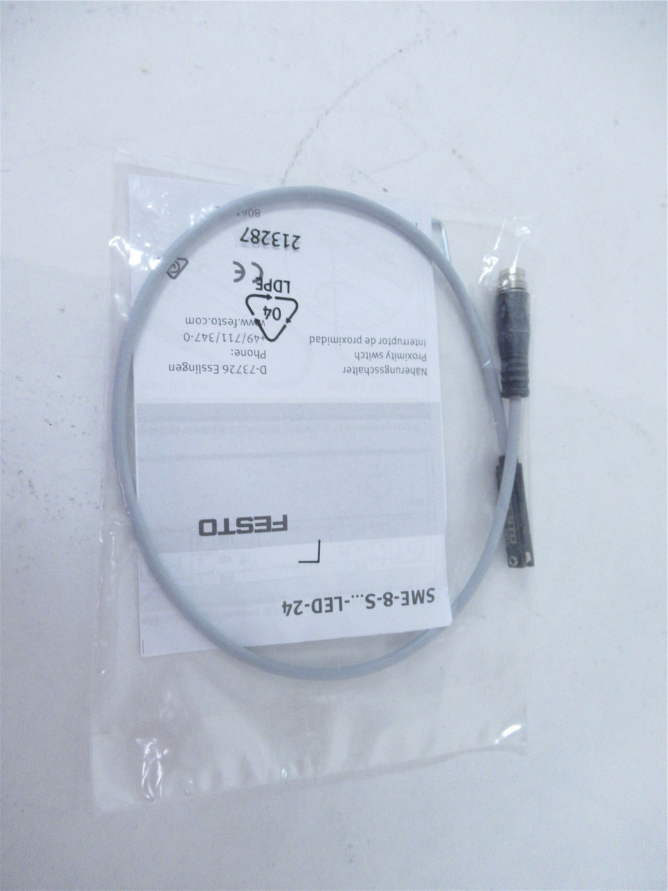 Festo SME-8-S LED-24; Proximity SensorT SlotM8 3-PinM8 Plug