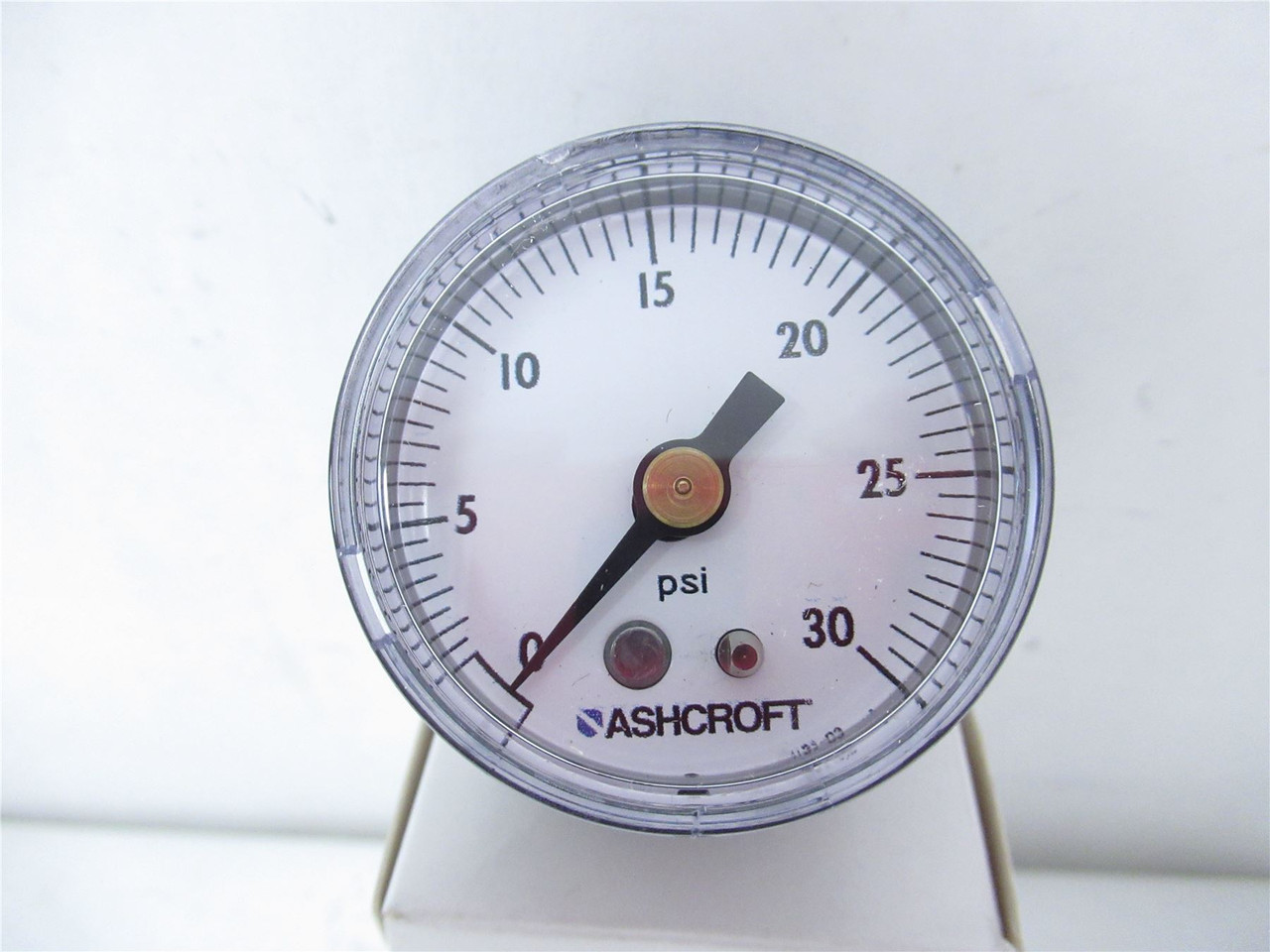 Ashcroft 15W1005PH01B30; Pressure Gauge 1.5"D 0-30PSI 1/8NPT