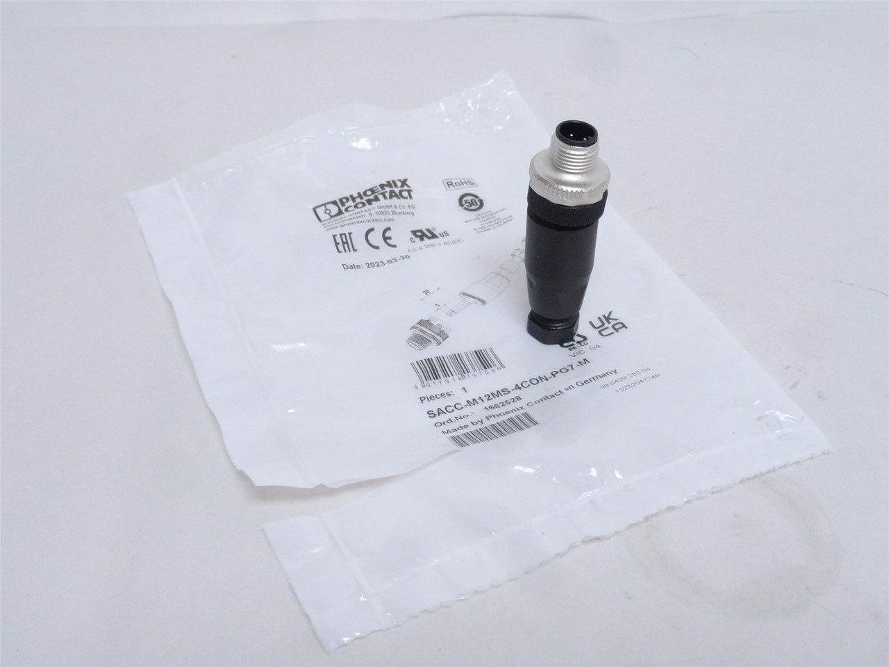 Phoenix SACC-M12MS-4CON-PG7-M; Sensor Connector; M12; Male